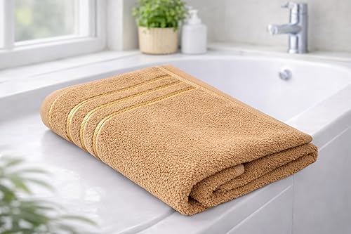 100% Cotton Towels for Bath Large Size | Soft & Absorbent - 450 GSM | 1 Piece Bath Towel for Men/Women - Urban Comfort | 75 cms x 150 cms (Brown) — 67% Off on Amazon
