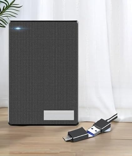 500GB Portable External 2-in-1 Type C & USB 3.0 High Speed Ultra Slim Hard Drive - Compatible with Laptop, PC, MAC, PS4, Xbox, iPad, Tablet, Mobile (Black) - 500GB Slim Compact Drive — 54% Off on Amazon