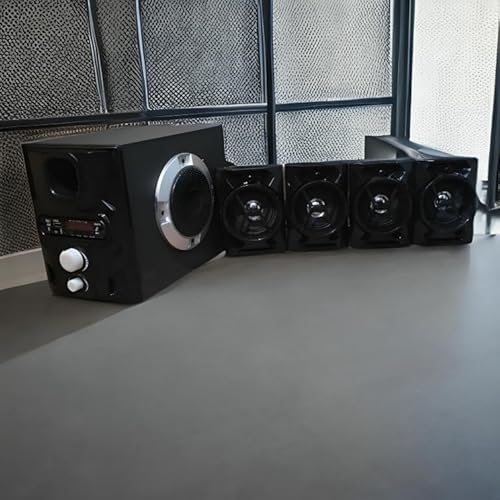 All in One 4.1ch Home Theatre System with Powerful Subwoofer 700 W Bluetooth Home Audio Speaker (Black, 4.1 Channel) — 56% Off on Amazon