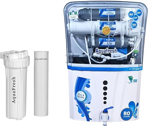 Aqua Fresh 7 RO Domestic Water Purifier | RO + LED UV + ORC Copper + High TDS Membrane + TDS Controller | 12 LPH Flow Rate | 12 Liter Storage | Best for Home & Office | White — 76% Off on Amazon
