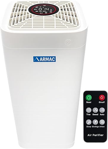 ARMAC Air Purifier for Home & Office, 3-in-1 Pre-Filter + H13 True HEPA + Activated Carbon + UV Filter, Removes 99.99% Dust, Allergens, Smoke, Pet Dander & Pollutants – AP550 White — 44% Off on Amazon