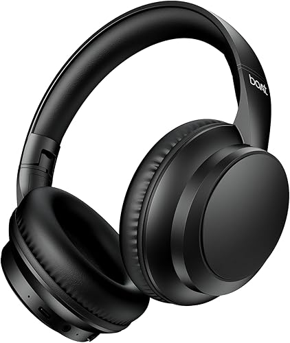 Boat Rockerz 371, 40mm Drivers, 50hrs Battery, 60ms Low Latency, ENx Tech, BT v5.4, Foldable Cups, Voice Assistant, Bluetooth Headphones, Wireless Headphone with Mic (Black Sabre — 67% Off on Amazon