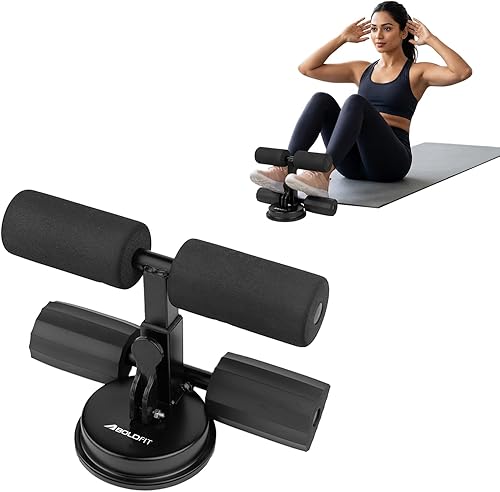 Boldfit Sit Up Bar with Suction Cup Base, Adjustable Height & Foam Padding, Portable Ab Exercise Equipment for Core, Crunches, Leg Raises & Home Workouts, Gym Accessories for Men & Women — 45% Off on Amazon