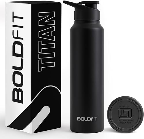 Boldfit Stainless Steel Water Bottle – BPA-Free, Leak-Proof & Rust-Free Metal Bottle with Handle – Lightweight, Food-Grade, Easy to Clean – Ideal for Office, Gym, School, Travel & Fridge Use — 69% Off on Amazon