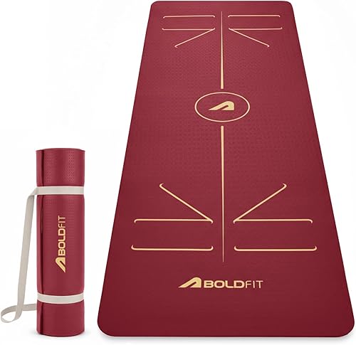 Boldfit Yoga Mat for Women & Men - TPE Eco Friendly 6mm thickness Non Slip Classic Pro Exercise Mat for Home Workout Pilates Floor Exercises Gymnastics Meditation with strap — 53% Off on Amazon