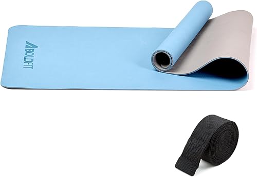Boldfit Yoga Mats For Women Men Exercise Mat For Home Gym Anti Slip 6mm Workout Yoga Mat Gym Mats - Beetle Grey, Ethylene Vinyl Acetate — 50% Off on Amazon