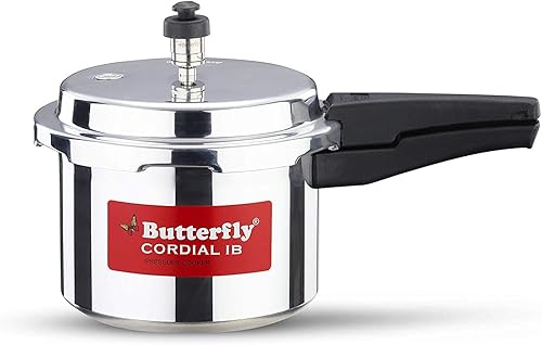 Butterfly Cordial 3 Litres Pressure Cooker | Outer Lid | Food Grade Virgin Aluminium | Induction & Gas Stove Compatible | ISI Certified | 2 Years Manufacturer’s Warranty | Silver — 31% Off on Amazon