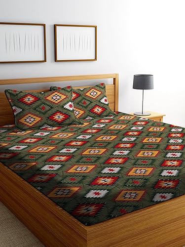 DECORUM Glace Cotton Double Bedsheet with 2 Pillow Covers | Soft, Durable, Lightweight & Skin-Friendly Fabric| Suitable for Double Bed (90X90) Inch — 80% Off on Amazon