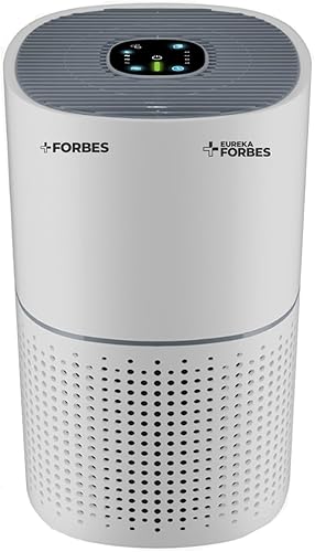 Eureka Forbes 270 Air Purifier for Home |True HEPA H13 Filter & Real-time AQI Indicator |1.5-2 Yrs Filter Life* | Removes 99.97% PM2.5, Dust, Allergens, Bacteria & Pollen | Covers up to 365 Sq.Ft — 24% Off on Amazon