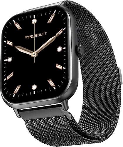 Fire-Boltt Ninja Call Pro Max Ultra Bluetooth Calling Smart Watch, 2.01”HD Display, AI Outfit Watch Face, 2 Looks in 1 Watch, Extra Straps at ₹99, 120+ Sports Modes, Smartwatch for Men & Women (Black) — 92% Off on Amazon