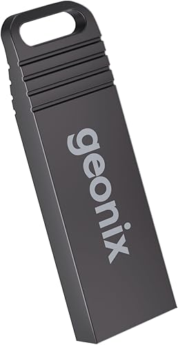 Geonix Pendrive 16GB, Metal USB 2.0 Flash Drive, Ideal for Data Transfer & Storage, 5 Years Warranty (Black) — 49% Off on Amazon