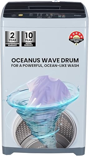 Haier 6 kg 5 Star Oceanus Wave Drum Washing Machine Fully Automatic Top Load (HWM60-AE, Moonlight Silver) — 32% Off on Amazon