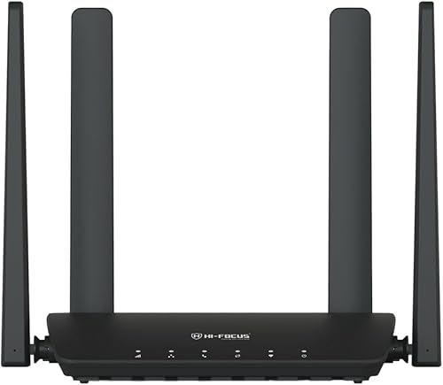 HI Focus 4G LTE Wi-Fi Router with RJ11 Volte Call Support, 300 Mbps Wireless Internet, 4 High-Gain Antennas, 2 LAN Ports & Type-C Power | SIM Broadband Router for Home, Office & Remote Areas — 71% Off on Amazon