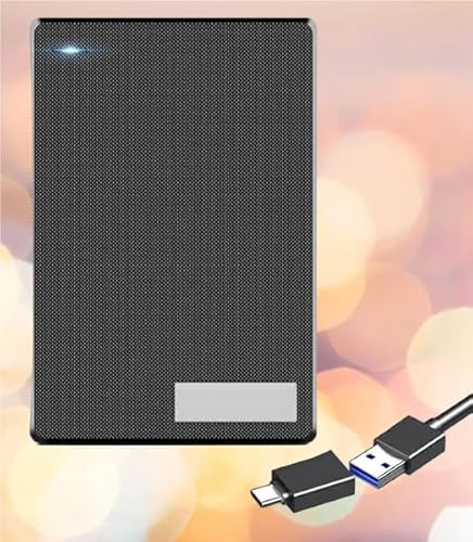 High-Speed 500GB Ultra Slim Portable External Hard Drive - 2-in-1 Type C & USB 3.0, Compatible with PC, Mac, Laptop, PS4, Xbox, iPad, Tablet, Mobile (Black) - 1 Year Warranty (500 GB) — 30% Off on Amazon