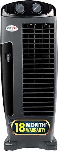IBELL DELUXE High-Speed Tower Fan | 18 Months Warranty | 25ft Air Delivery | 2250 /hr | 3-Speed Control | Energy Efficient | Low Noise | Anti-Rust Body (Grey) — 48% Off on Amazon