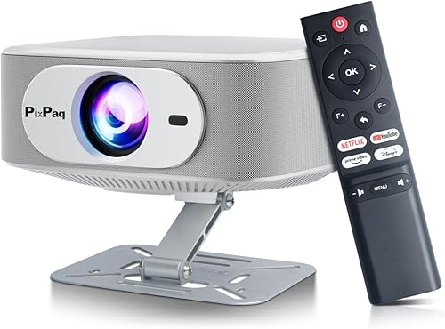Japan Power Android 13 LED Projector with 1080p Full HD Native Resolution, 850 ANSI Lumens Brightness, Up to 200 Inch Projection, Netflix & Prime Video Support, Screen Mirroring, White — 32% Off on Amazon