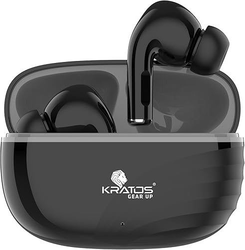 Kratos TW01 Ear Buds Wireless with 30H Playtime with Touch Control, Noise Isolation & Clear Calls, Bluetooth Earbuds with Voice Assistant, Bluetooth V 5.3 & with Type C Fast Charging,TWS Earphones — 75% Off on Amazon