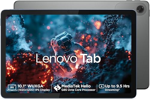 Lenovo Tab | 10.1 inch Display | Wi-Fi Only | 4 GB RAM + 64 GB ROM (Expandable up to 1 TB) | Metal Body | Dual Speakers with Dolby Atmos | Android 14 | Color: Luna Grey — 33% Off on Amazon