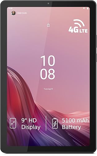Lenovo Tab M9, WiFi+4G Tablet| 9 Inch (22.86 cm) Display| 4GB RAM, 64GB Storage (Expandable)| Dual Speaker| Color: Arctic Grey | ZAC60073IN — 41% Off on Amazon