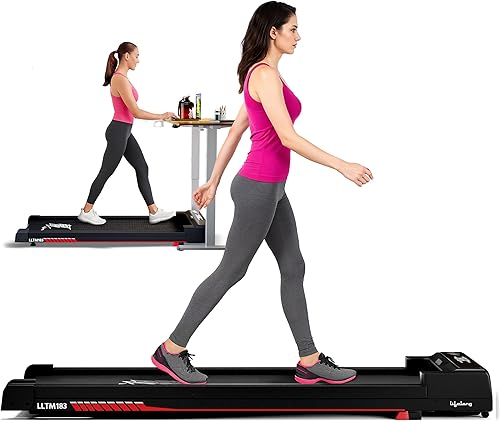 Lifelong Walking Pad Treadmill | 3 HP Brushless Motor | 2-Level Manual Incline | LED Display | Foldable Design | Remote Control | 110 Kg Capacity | 8 Km/h Speed | Home Fitness Walking Machine LLTM183 — 76% Off on Amazon