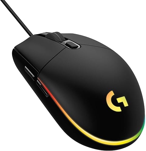 Logitech G102 Light Sync Gaming Mouse with Customizable RGB Lighting, 6 Programmable Buttons, Gaming Grade Sensor, 8K DPI Tracking,16.8mn Color, Light Weight - Black — 39% Off on Amazon