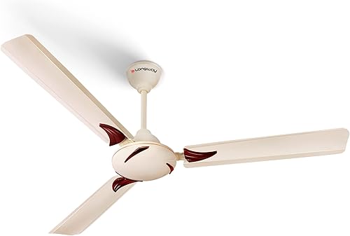LONGWAY Creta P1 1200 mm/48 inch Ultra High Speed 3 Blade Anti-Dust Decorative Star Rated Ceiling Fan 2 Years Warranty (Ivory, Pack of 1) — 52% Off on Amazon
