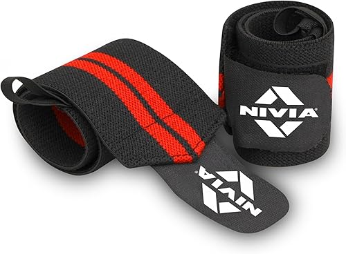 Nivia Professional Wrist Band for Gym Workout Wrist Support for Gym Straps for Men Hand Band Strap for Man Wrists Supporter wrap for Man Workout Accessories for Women & Men Workout, 3 mm Thickness — 42% Off on Amazon
