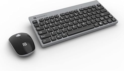 Portronics Key2 Combo Wireless Keyboard and Mouse Set,with 2.4 GHz USB Receiver,Silent Keystrokes,1200 DPI Optical Tracking,Compact Design,Multimedia Keys for PC,Laptop & USB Supported Devices(Grey) — 40% Off on Amazon