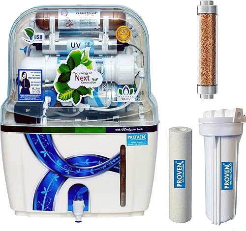 Proven Aqua Swift Copper RO Water Purifier | RO+UV+UF+TDS Adjuster | 15L Tank | 12-Stage Purification | ISI Certified | For Borewell & Hard Water | 1-Year Warranty | Free Prefilter — 81% Off on Amazon