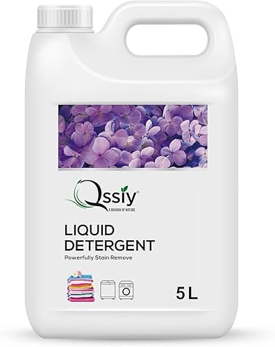 Qssiy Liquid Laundry Detergent 5L Can, Lavender, Concentrated Stain Remover for Hand & Machine Wash (Front/Top Load, HE) — 65% Off on Amazon