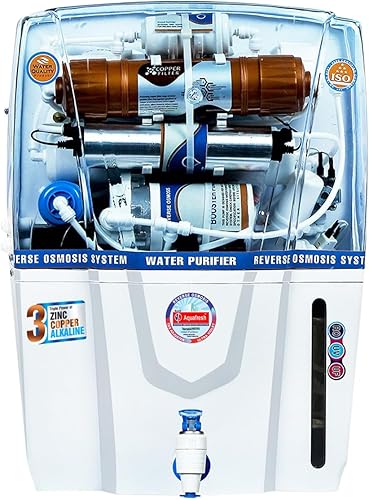 ROYAL AQUAFRESH Copper Audy Sedimentation 12 Ltr RO+UV+UF+TDS 14 Layer Water Purification Advance Technology Electric Water Purifier (1 Year Warranty On Pump & SMPS) — 77% Off on Amazon