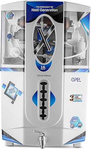 ROYAL AQUAFRESH Opel RO + UV + UF + TDS 18 liter Water Filter Electric Water Purifier Fully Automatic RO Wall Mountable For Home and Office (1 Year Warranty On Motor & SMPS) (Omega Opel) — 61% Off on Amazon