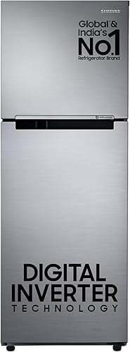 Samsung 236 L, 3 Star, Digital Inverter, Frost Free Double Door Refrigerator (RT28C3053S8/HL, Silver, Elegant Inox) — 36% Off on Amazon