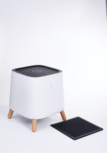 Smart Air Sqair Air Purifier with 360° air circulation for Home (Long Filter Life with Extra Thick HEPA & Carbon Filter) | Coverage area 430 sq. ft | Removes 99.5% PM 0.1, VOC, dust, viruses | White — 27% Off on Amazon