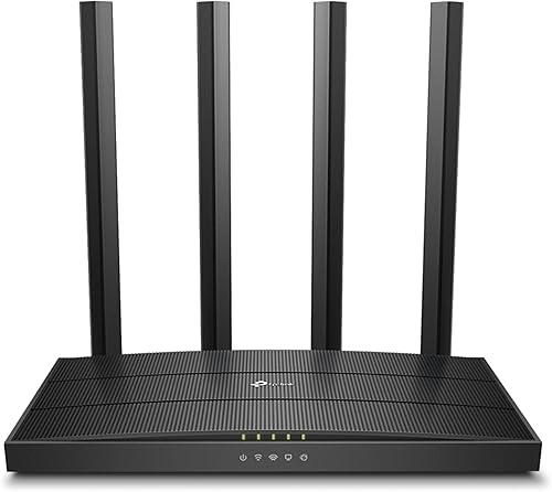 TP-Link Archer AC1200 Archer C6 Wi-Fi Speed Up to 867 Mbps/5 GHz + 400Mbps/2.4 GHz, 5 Gigabit Ports, 4 External Antennas, MU-MIMO, Dual Band, WiFi Coverage with Access Point Mode, Black — 48% Off on Amazon