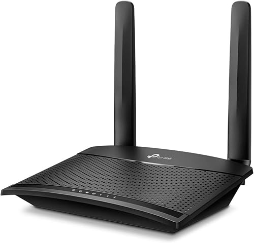 TP-Link TL-MR100 300Mbps 2.4GHz Wireless N 4G LTE, Wi-Fi N300, Plug and Play, Parental Controls, Guest Network, with Micro SIM Card Slot, WiFi Router, Black — 59% Off on Amazon