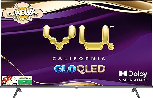 Vu 108cm (43 inches) GloQLED Series 4K QLED Smart Google TV 43GLOQLED25 — 33% Off on Amazon