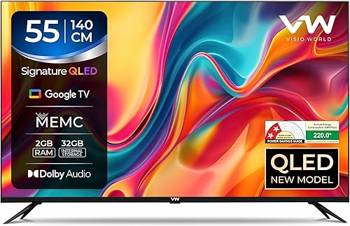 VW 140 cm (55 inches) Pro Series 4K Ultra HD Smart QLED Google TV VW55GQ2 — 58% Off on Amazon