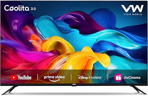 VW (Visio World 60 cm (24 inches) Linux Frameless Series HD Ready Smart LED TV VW24C3 (Black) | with 18 Months Warranty — 62% Off on Amazon
