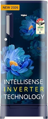 Whirlpool 192 L 4 Star Icemagic Powercool Direct-Cool Single Door Refrigerator with Base Drawer (215 IMPC ROY 4S SAPPHIRE PEONY-Y, Blue, 2026 Model) — 29% Off on Amazon