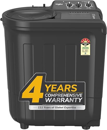 Whirlpool 7.0 Kg 5 Star MAGIC CLEAN Semi-Automatic Top Loading Washing Machine (MAGIC CLEAN RYL SRS 7.0 GREY DAZZLE (5YR), 4 Year Comprehensive Warranty, 1400 RPM Motor, 5 Year Motor Warranty) — 20% Off on Amazon