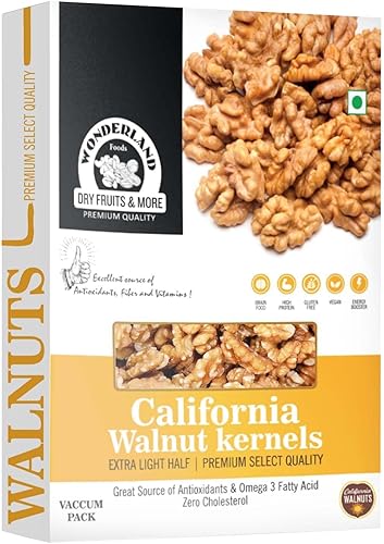 WONDERLAND FOODS (DEVICE) Walnuts Kernels, 200g, Dry Fruits — 34% Off on Amazon