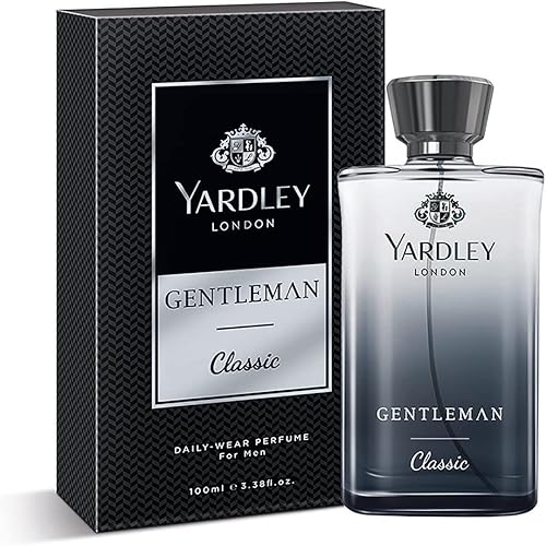 Yardley London Gentleman Classic Liquid Perfume Spray, Fresh Woody Fougère Notes, Masculine Fragrance, Perfume For Men, 100ml — 50% Off on Amazon
