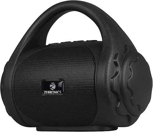 Zebronics ZEB-COUNTY 3W Wireless Bluetooth Portable Speaker With Supporting Carry Handle, USB, SD Card, AUX, FM & Call Function. (Black) — 45% Off on Amazon
