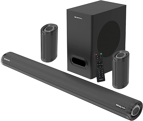 ZEBRONICS Zeb-Juke BAR 9500WS PRO Dolby 5.1 soundbar with Wireless Satellites, Dolby Audio, 525 Watts Output Power, 16.5cm subwoofer, HDMI ARC, Optical, BT v5.0, LED Display, Wall Mount and AUX,Black — 80% Off on Amazon